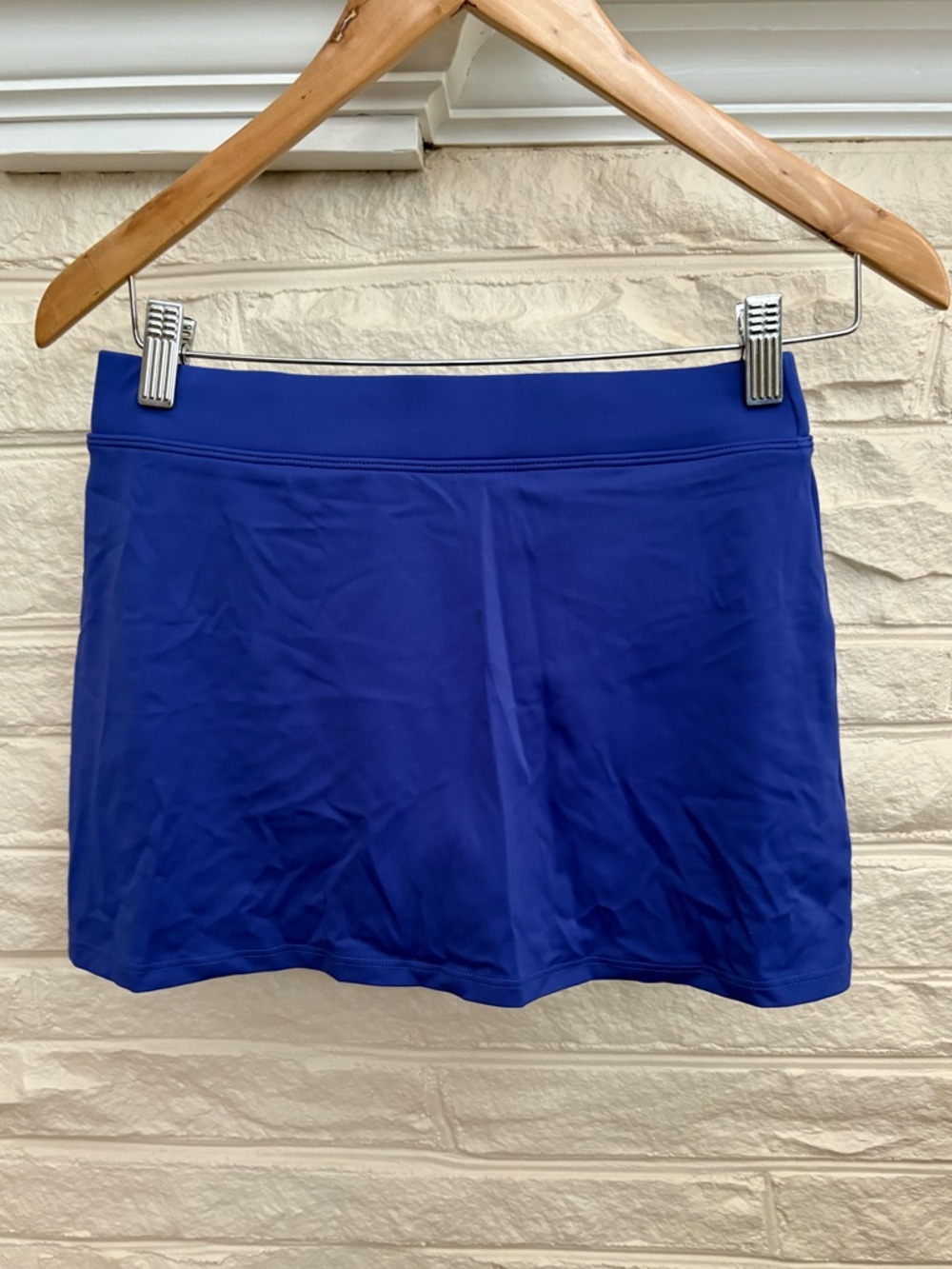 L. L. Bean Swim Skirt Skort in Medium Blue Built In Liner Women’s 4